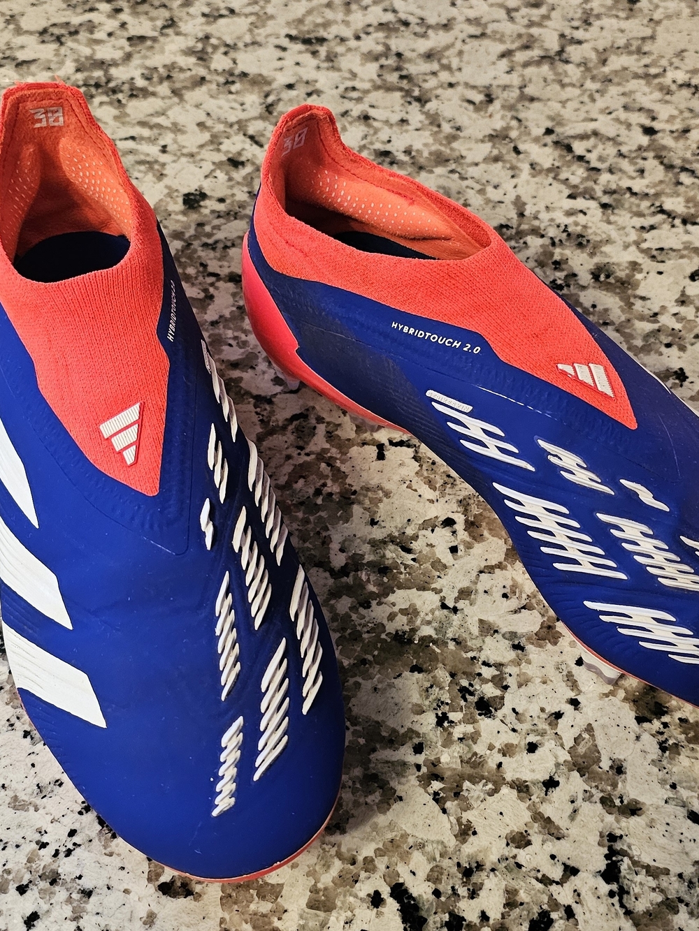 adidas Predator Laceless Soccer Cleats with Navy Insole